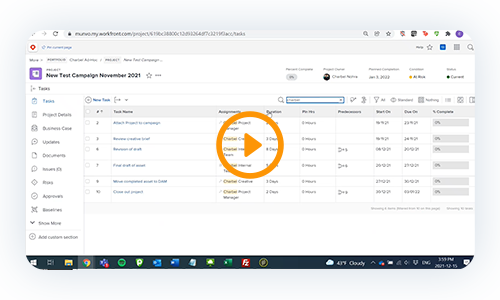 Adobe Workfront video graphic