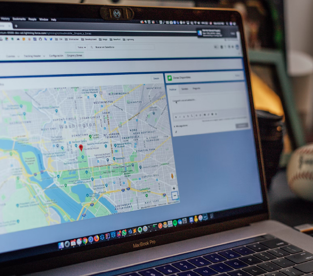 Grow brand engagement via community involvement by leveraging AEM - map on laptop screen