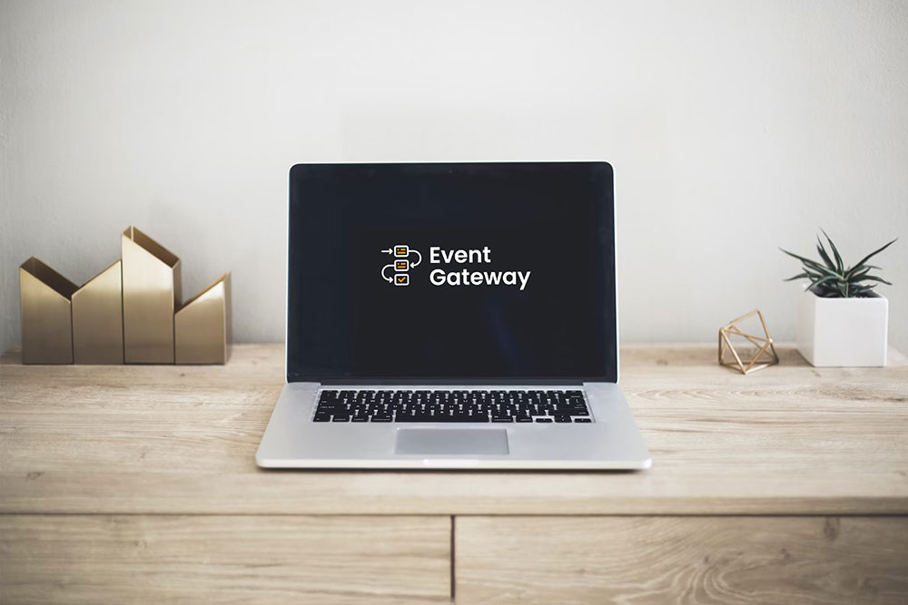 Munvo's Event Gateway displayed on a laptop