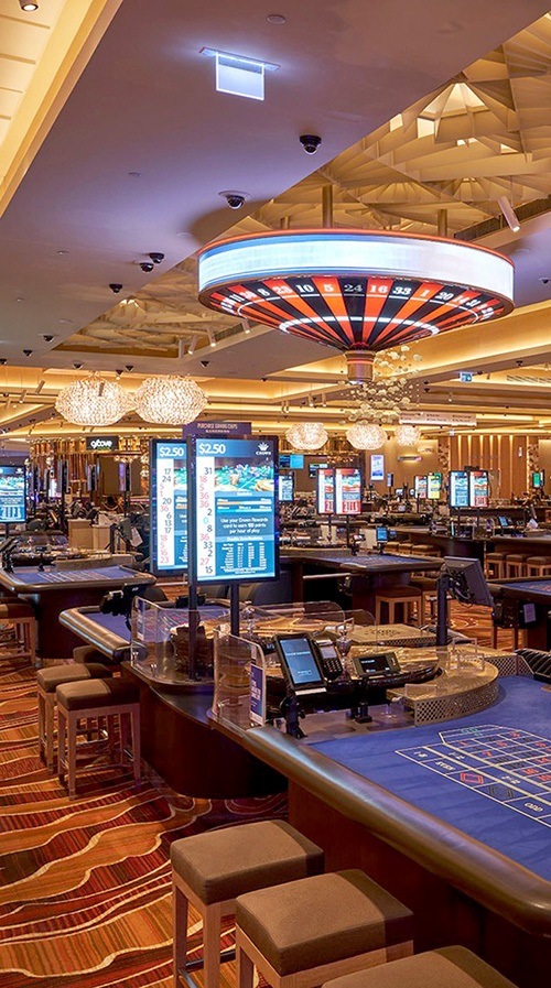 Casino blackjack tables