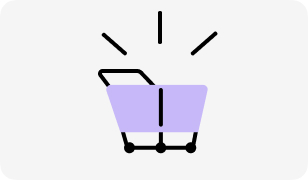 Empty shopping cart illustration