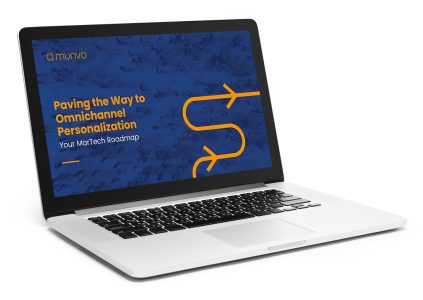 Paving the way to omnichannel personalization graphic on a displayed on a laptop